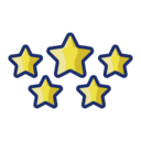 interface,signs,commerce and shopping,star,shapes,favorite,rate,favourite,5 stars,star rating